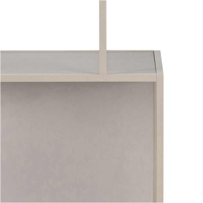 Seaford Tall Grey Metal Bookcase with 5 Shelves