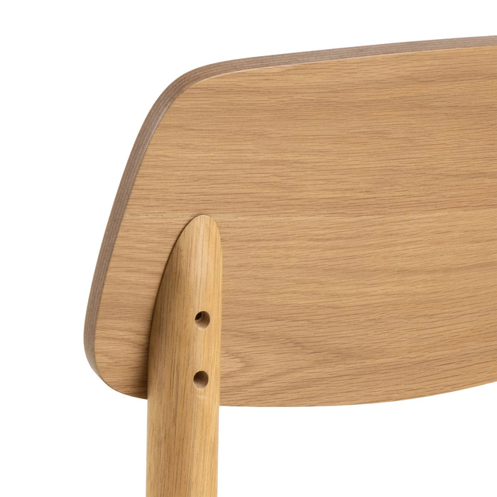 Barlow Bar Table in Matt Oak Included 2 Barlow Bar Stool in Matt Oak