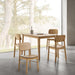 Barlow Rectangular Dining Table in Matt Oak Included 4 Barlow Dining Chair in Matt Oak