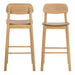 Barlow Bar Stool in Matt Oak Set of 2