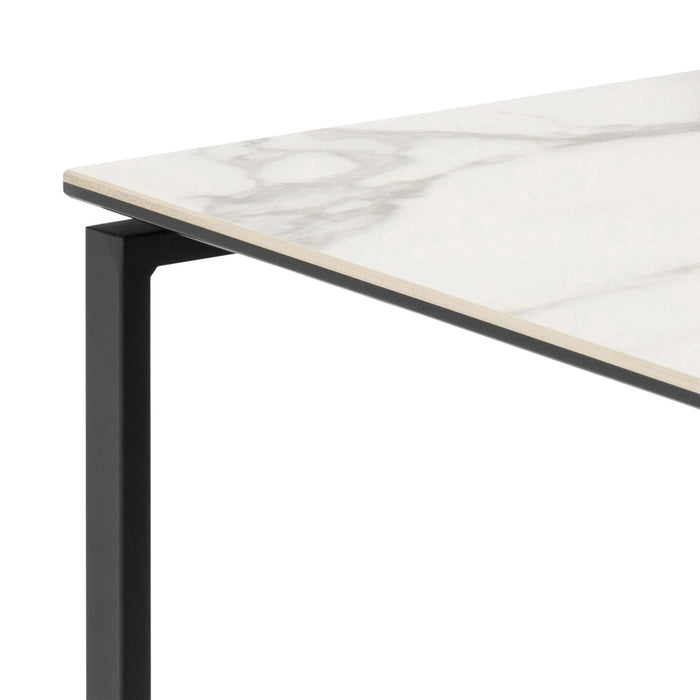 Katrine Square Coffee Table Set in Ceramic White