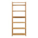 Ludza Rectangular Bookcase With 6 Shelves in Oak