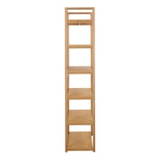 Ludza Rectangular Bookcase With 6 Shelves in Oak