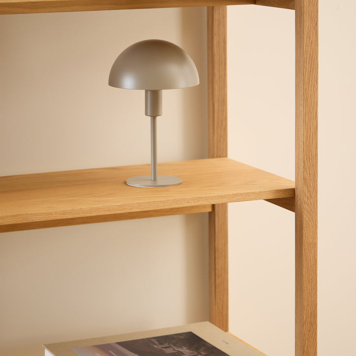Ludza Rectangular Bookcase With 6 Shelves in Oak