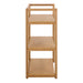 Ludza Rectangular Bookcase With 3 Shelves in Oak