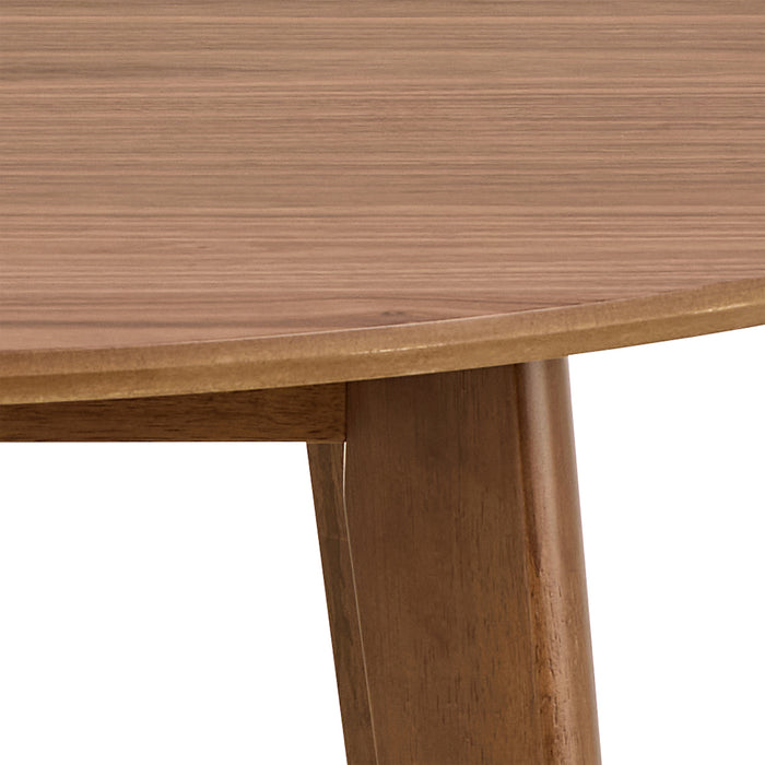 Roxby Round Dining Table in Walnut 105x76cm