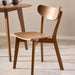 Roxby Round Dining Table in Walnut 105x76cm Included 4 Roxby Dining Chairs in Walnut
