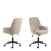 Erik Gas Lift Desk Chair in Monza Beige