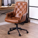 Erik Gas Lift Desk Chair in Brandy PU