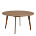Roxby Round Dining Table in Walnut 140x76cm
