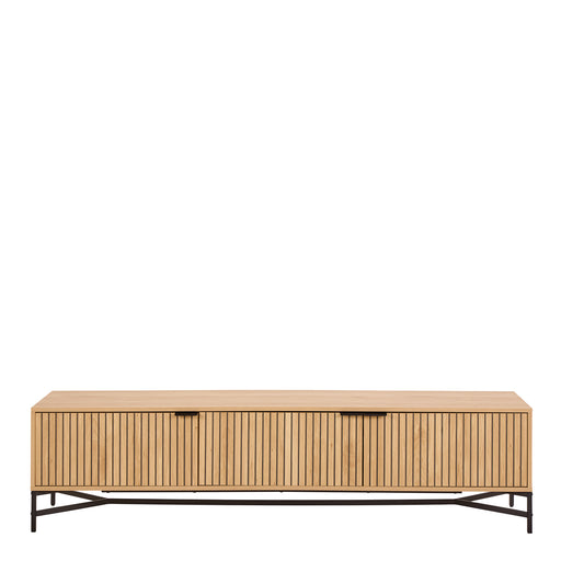 Jaipur TV Unit With 3 Doors 176cm Wide in Oak
