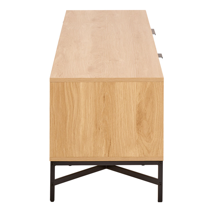 Jaipur TV Unit With 3 Doors 176cm Wide in Oak