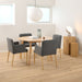 Roxby Round Dining Table in Matt Oak 120x76cm