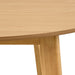 Roxby Round Dining Table in Matt Oak 120x76cm