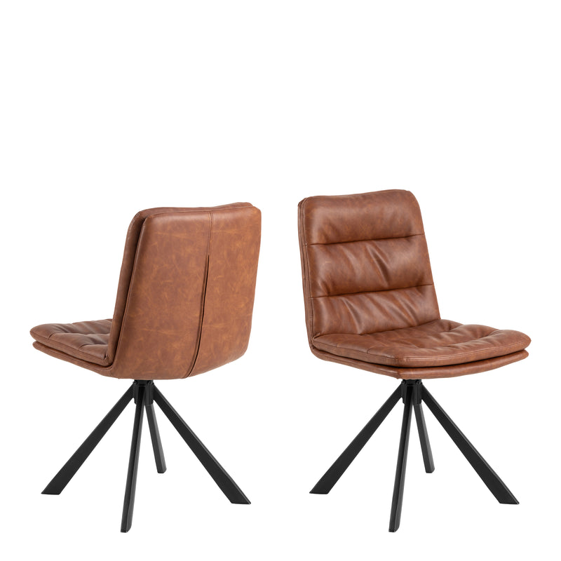 Dean PU Swivel Dining Chair Set of 2