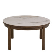 Southampton Round Coffee Table in Cream Ceramic 90x45cm