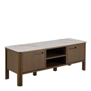 Southampton TV Unit 2 Doors 1 Shelf in Ceramic Cream