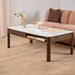 Southampton Rectangular Coffee Table 1 Drawer 1 Shelf  in Cream Ceramic 