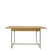 Darlington Console Table With 2 Open Shelves and Oak Top