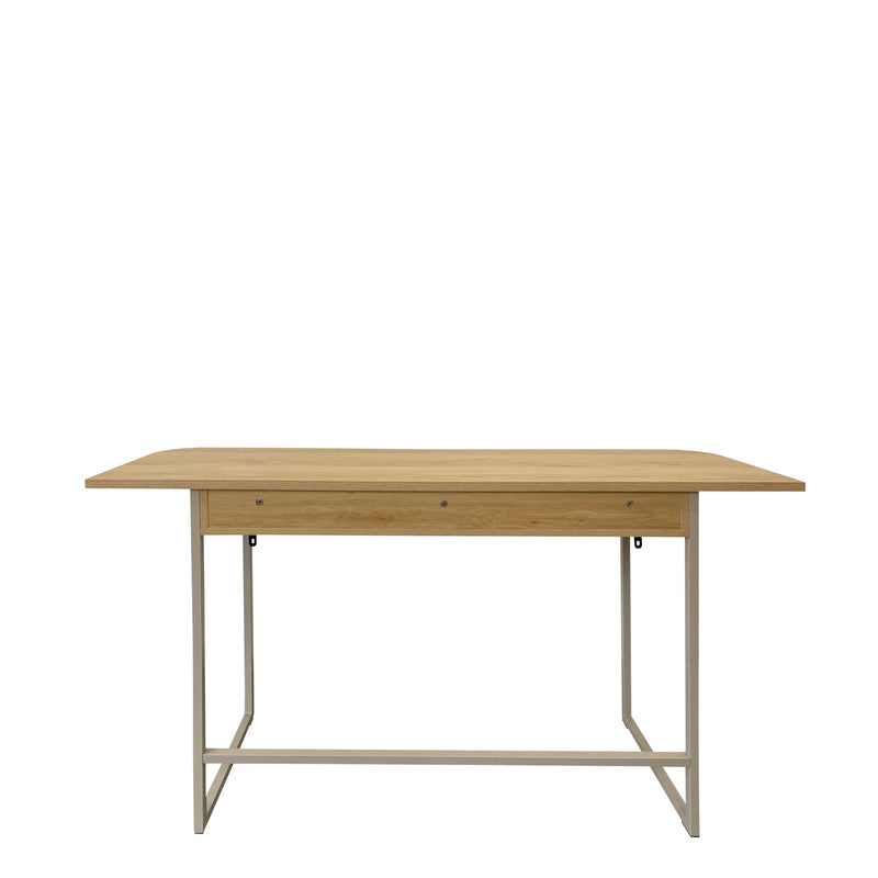 Darlington Console Table With 2 Open Shelves and Oak Top