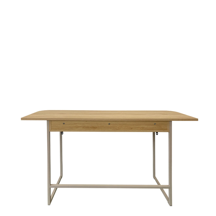 Darlington Console Table With 2 Open Shelves and Oak Top