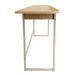 Darlington Console Table With 2 Open Shelves and Oak Top