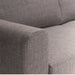Omaha 2.5-Seater Sofa in Basel Light Grey Brown 34 Fabric, Base Matt Black Steel