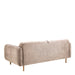 Westham 2-Seater Sofa in Fay Beige 05 Fabric, Base in Matt Oak