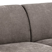 Westham 3-Seater Sofa in Fay Fabric Dusty Brown 21 Fabric, Base in Matt Oak