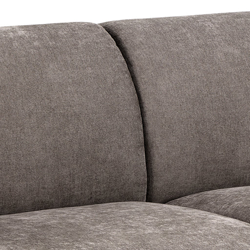 Westham 3-Seater Sofa in Fay Fabric Dusty Brown 21 Fabric, Base in Matt Oak