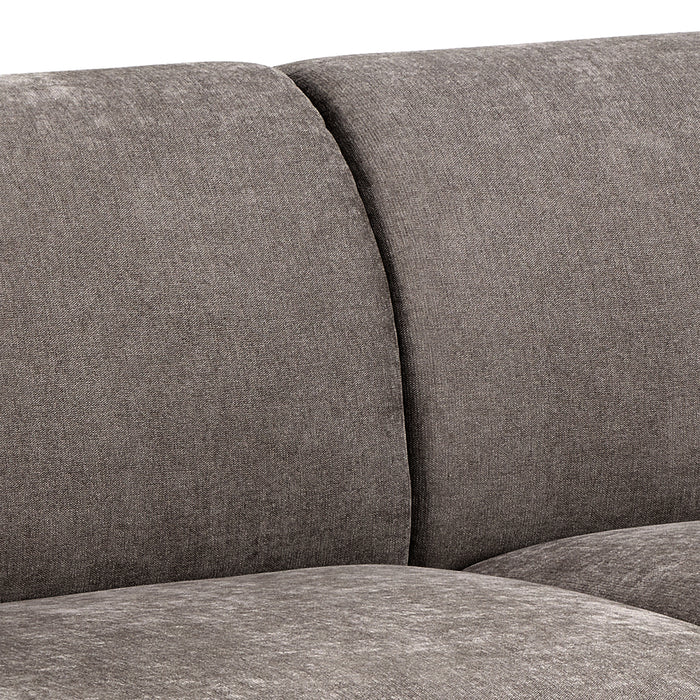 Westham 3-Seater Sofa in Fay Fabric Dusty Brown 21 Fabric, Base in Matt Oak