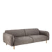 Westham 3+3-Seater Sofa in Fay Fabric Dusty Brown 21 Fabric, Base in Matt Oak