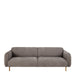 Westham 3+3-Seater Sofa in Fay Fabric Dusty Brown 21 Fabric, Base in Matt Oak