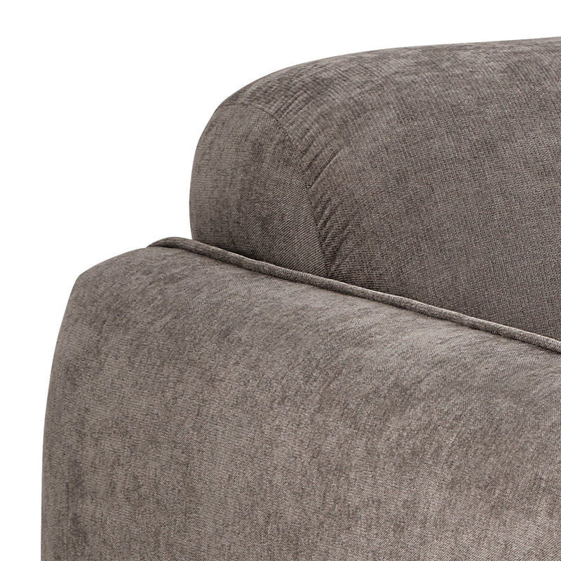 Westham 2-Seater Sofa in Fay Fabric Dusty Brown 21 Fabric, Base in Matt Oak