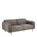 Westham 2-Seater Sofa in Fay Fabric Dusty Brown 21 Fabric, Base in Matt Oak
