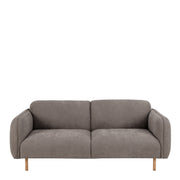 Westham 2-Seater Sofa in Fay Fabric Dusty Brown 21 Fabric, Base in Matt Oak