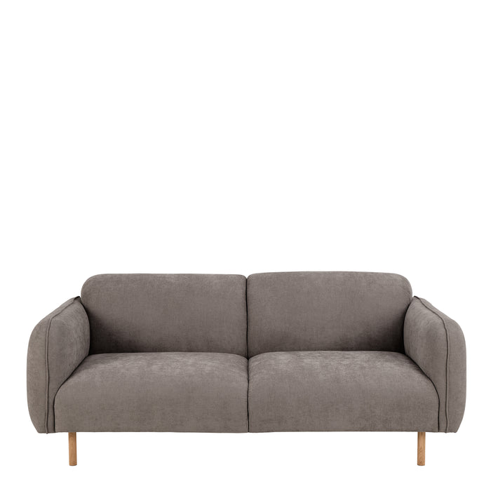 Westham 2+3-Seater Sofa in Fay Fabric Dusty Brown 21 Fabric, Base in Matt Oak