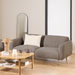Westham 2+3-Seater Sofa in Fay Fabric Dusty Brown 21 Fabric, Base in Matt Oak