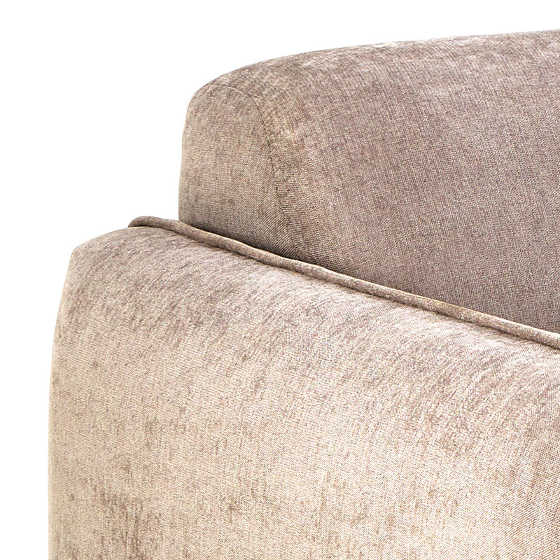 Westham 3-Seater Sofa in Fay Beige 05 Fabric, Base in Matt Oak