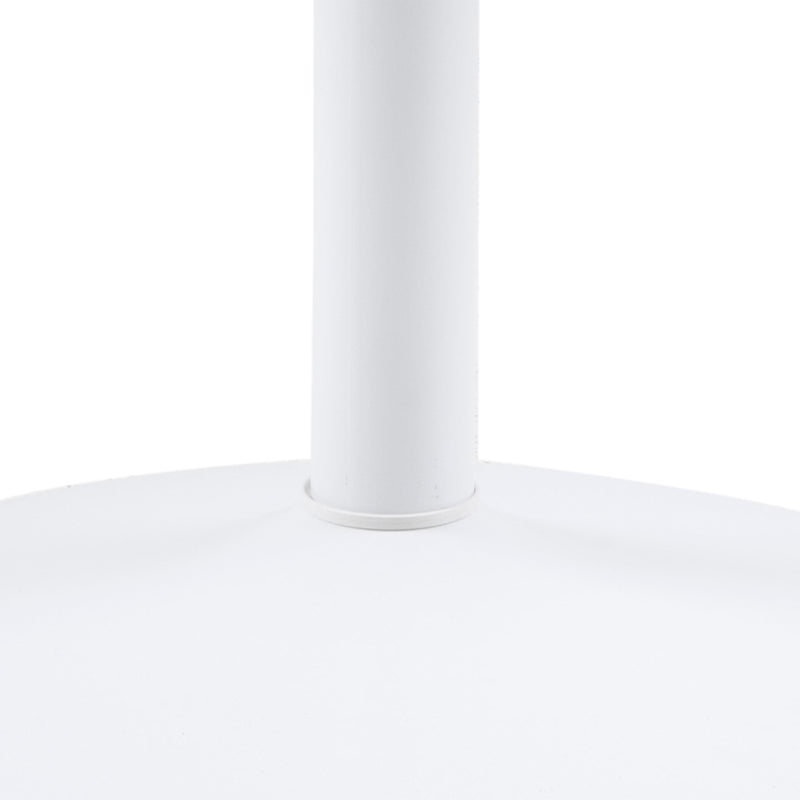 Ibiza Round Dining Table with White Top and White Base