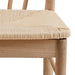 I_Duncan Round Dining Table in White Oak Included 4 Cassandra Dining Chair with Armrest in White Oak