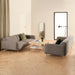 Westham 3+3-Seater Sofa in Fay Fabric Dusty Brown 21 Fabric, Base in Matt Oak