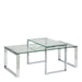 Katrine Coffee Table Set with Glass Top