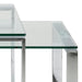 Katrine Coffee Table Set with Glass Top