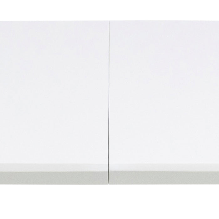 Belina Oval Dining Table in White & Oak