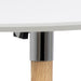 Belina Oval Dining Table in White & Oak