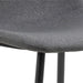 Wilma Dining Table with Oak Top & Black Legs Included 4 Celia Dining Chair in Light Grey