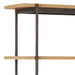 Angus Bookcase with 1 Sliding Door & 5 Shelves in Oak & Black