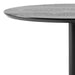 Ibiza Tall Round Bar Table with Black Ash Top and Matt Black Base