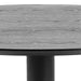 Ibiza Small Round Cafe Table with Black Ash Top and Matt Black Base